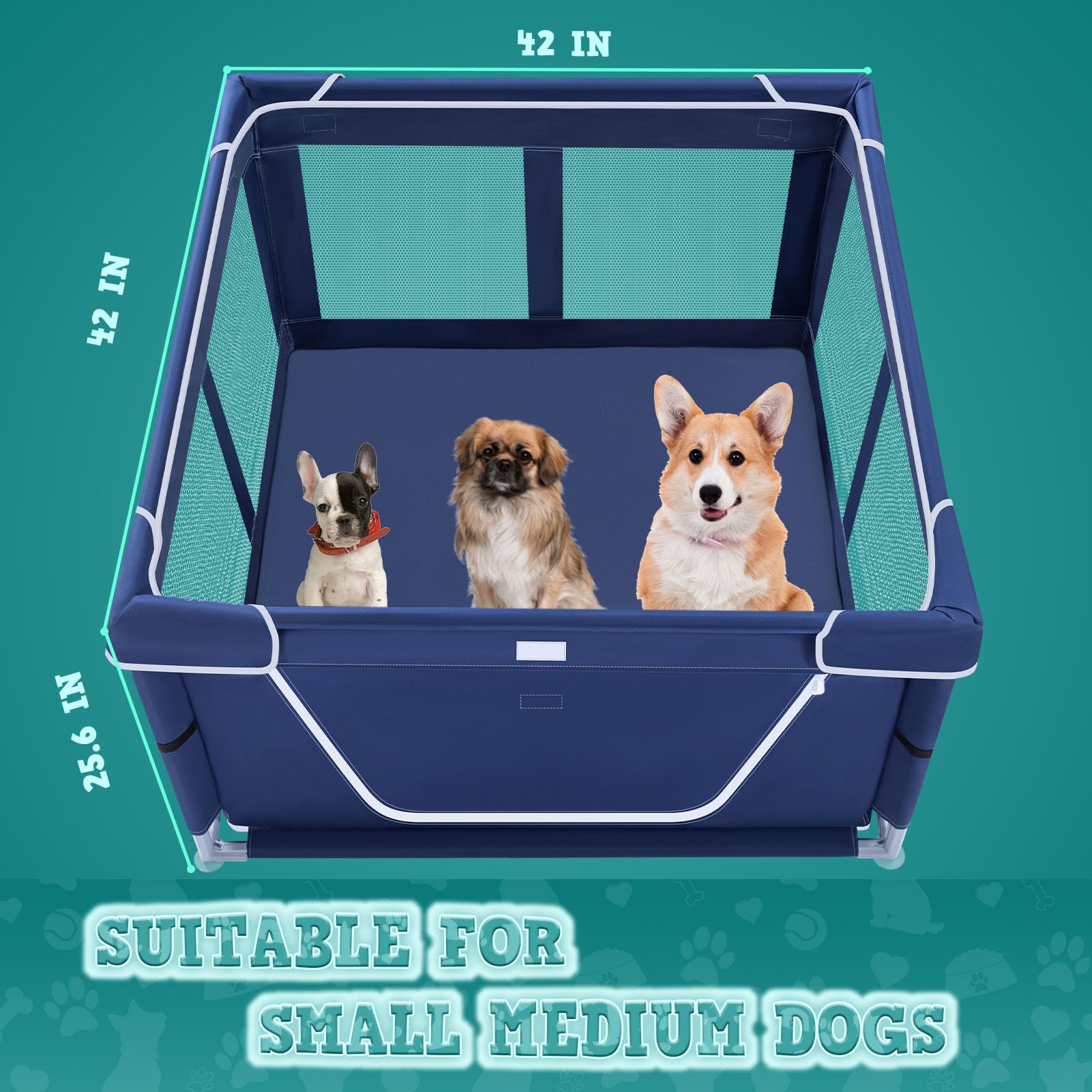 XVISHX suitable for small-to-medium dogs up to 20 lbs and 10-inch shoulder height.