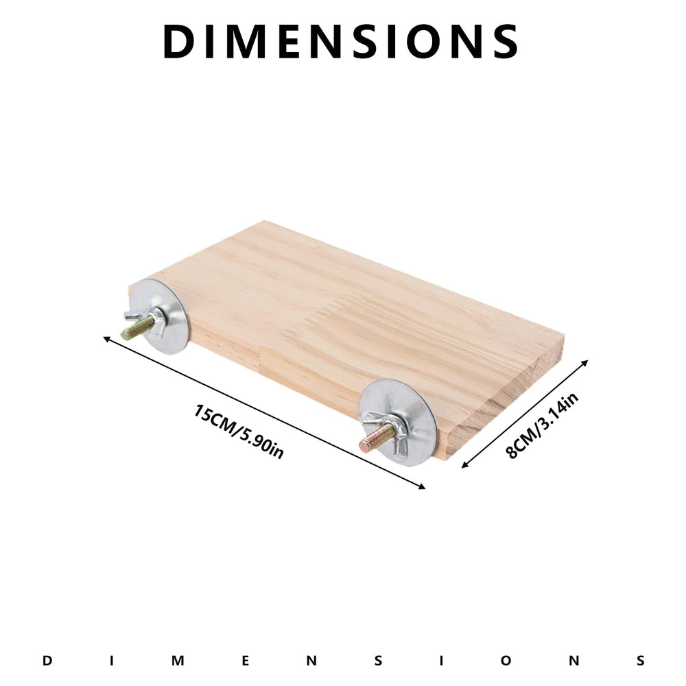 Xvnoesza parrot stand solid wood perch closeup — smooth polished surface for easy cleaning.