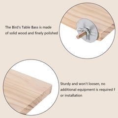 Xvnoesza small-animal-climbing-platform-wood-1 — versatile use in cages and small enclosures.