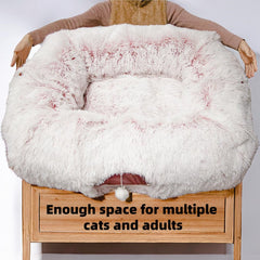 XxingSheep cat tunnel bed spacious enclosure enables cats to stretch and lounge comfortably