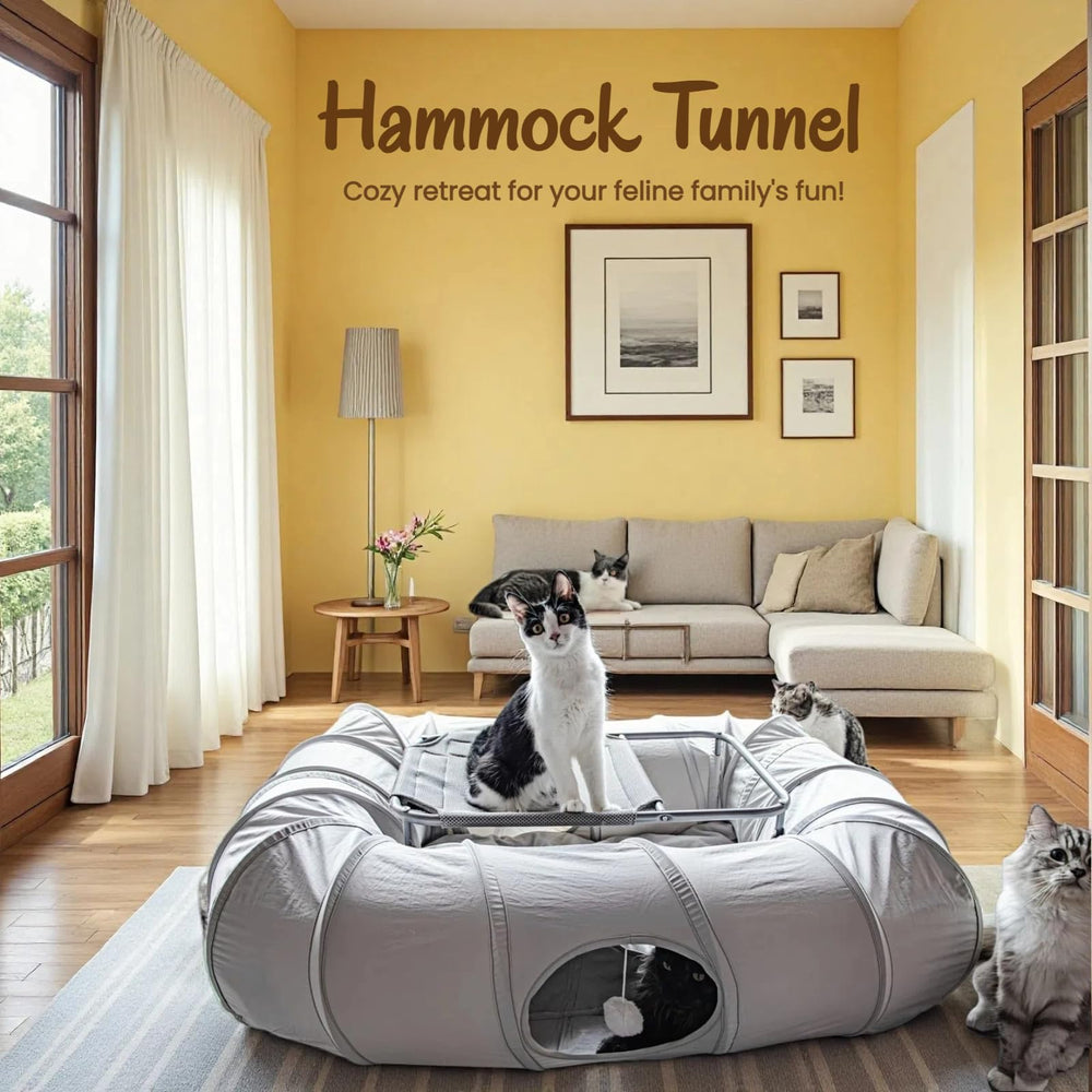 XxingSheep Elevated Hammock Bed offers breathable perch for restful naps.