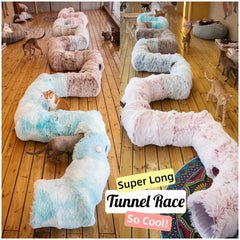 xxingsheep multi-cat winter wonderland plush highlights layered warmth and shared space.