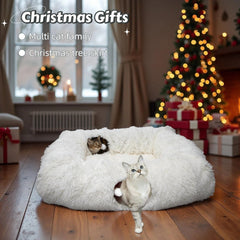 xxingsheep tunnel center mat detail shows plush comfort and central play area.