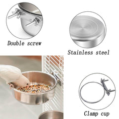 Xxmbbjy removable-design bird bowl for easy cleaning.