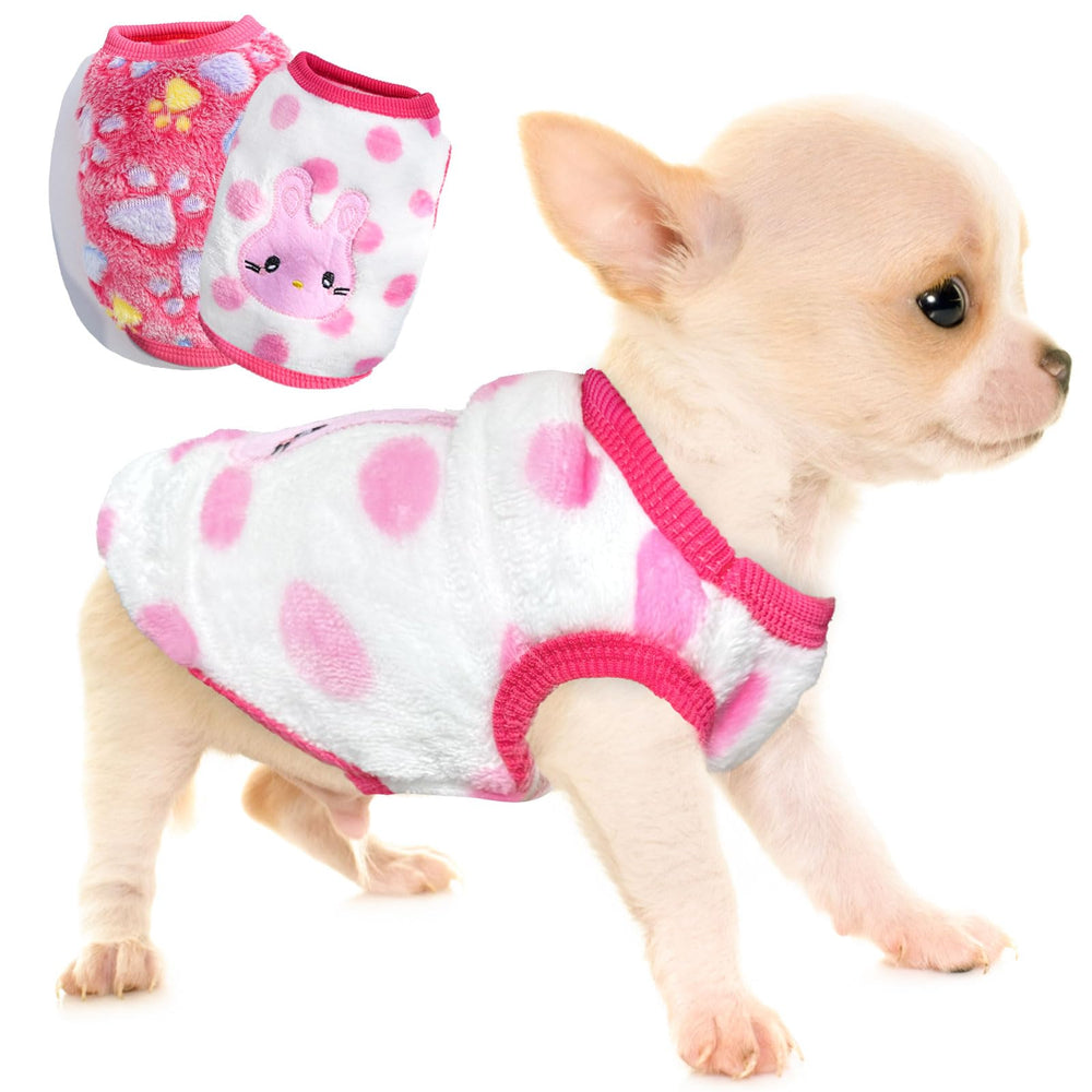 XXS Chihuahua Sweater pack two-piece set keeps tiny pups warm