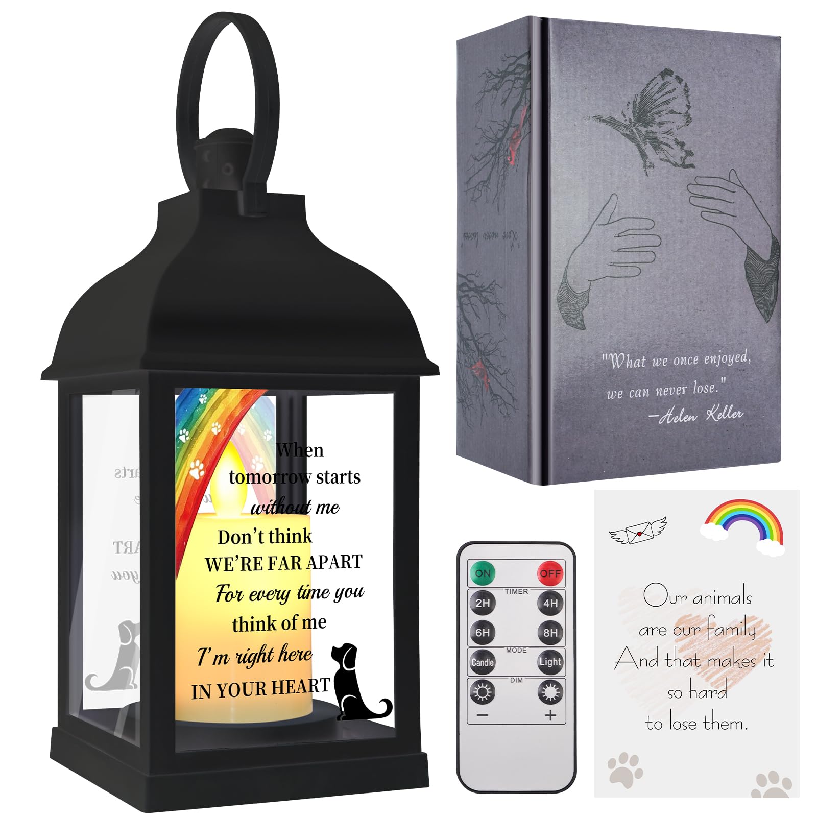 XXSTAR dog memorial gift box with foam insert, ideal for heartfelt sympathy gifts.