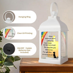 XXSTAR dog memorial lantern glass sides capture candlelight for a lasting tribute