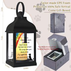 XXSTAR dog memorial lantern with remote control, convenient on/off for easy remembrance.