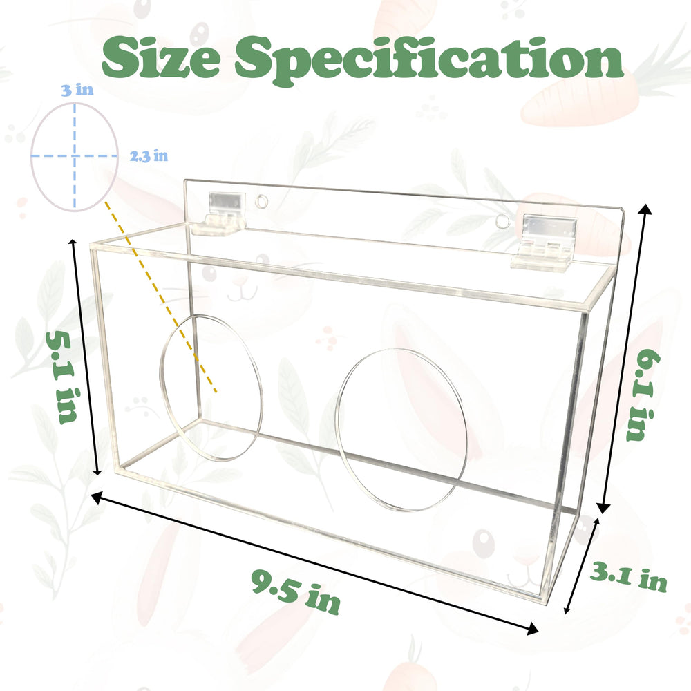 Xymoso acrylic hay rack lid closeup highlights secure closure.