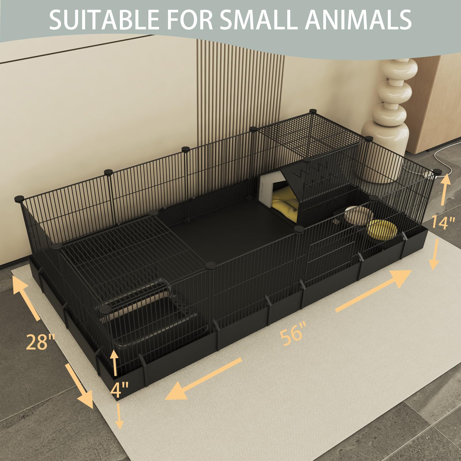 Xymoso DIY Guinea Pig Cages install quickly using modular panels for flexible layouts.