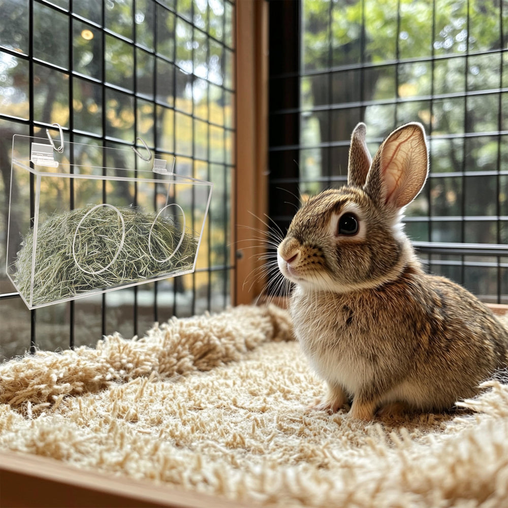 Xymoso foraging-friendly hay feeder promotes natural feeding behavior.