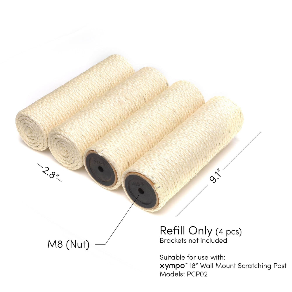 xympo durable, eco-friendly scratching post supports long-term use.