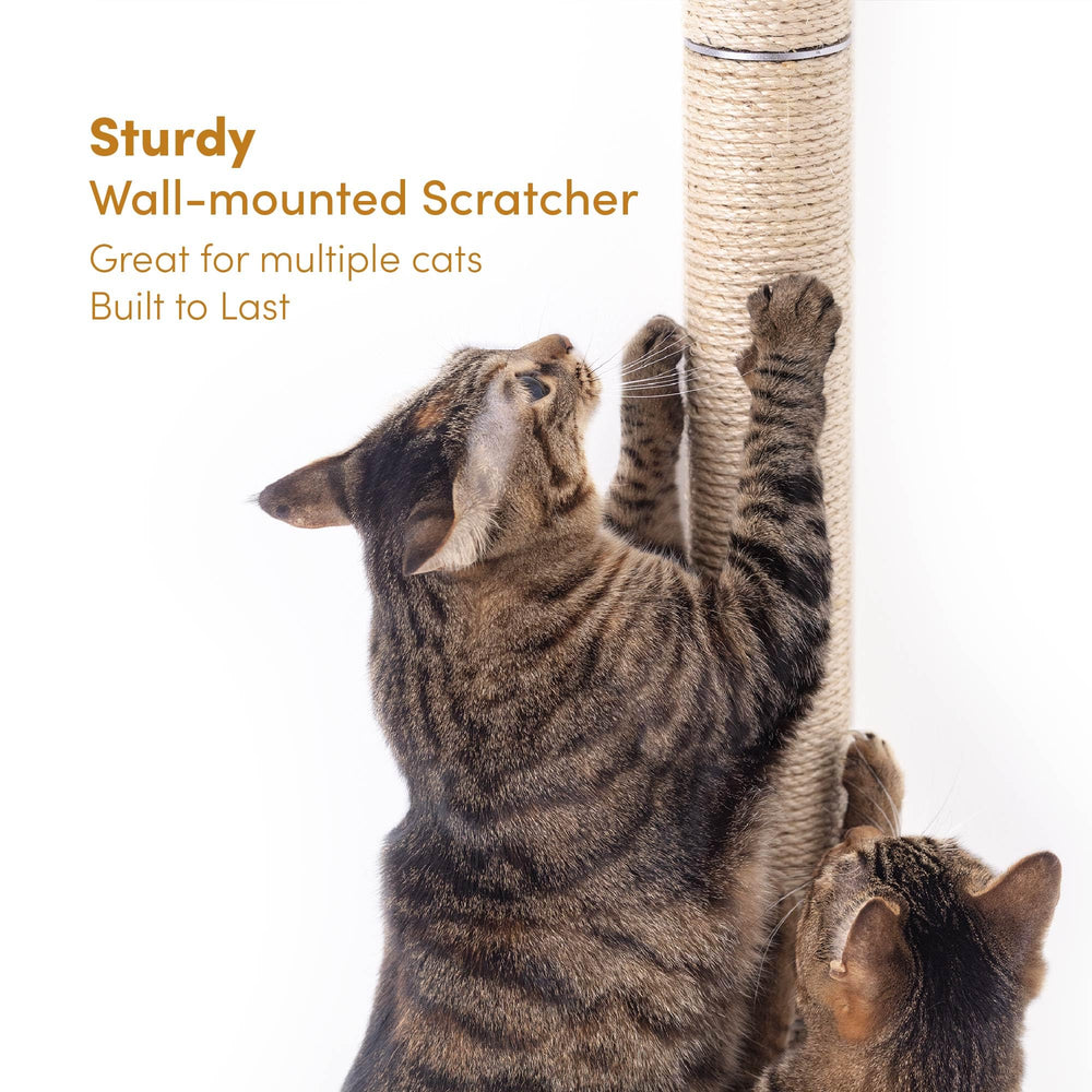 Xympo durable natural sisal material delivers long-lasting scratch texture.