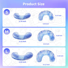 Y-blue Cat Pillow tie-dye purple-blue adds calming color to pet bed.