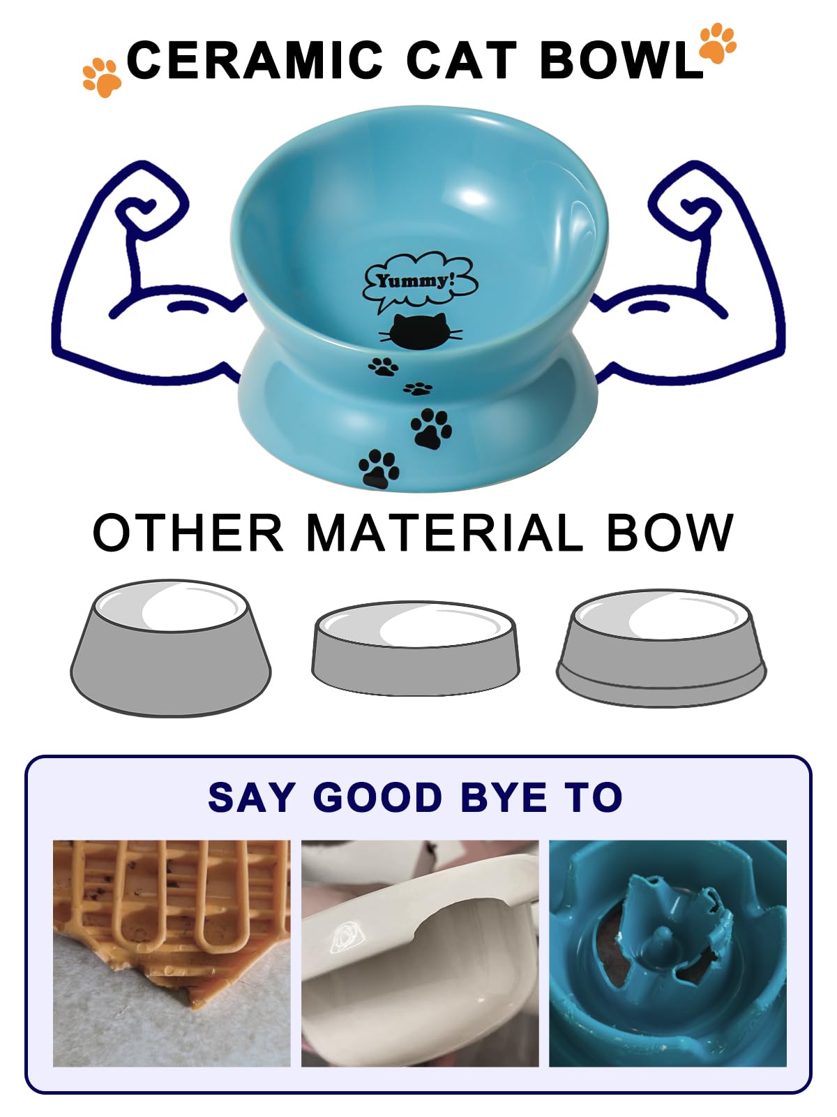 Y YHY backflow-prevention-cat-bowl helps minimize drips at mealtime.