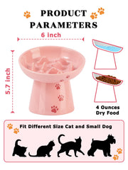 Y YHY raised-design ceramic base pink shows sturdy construction and stability during meals.