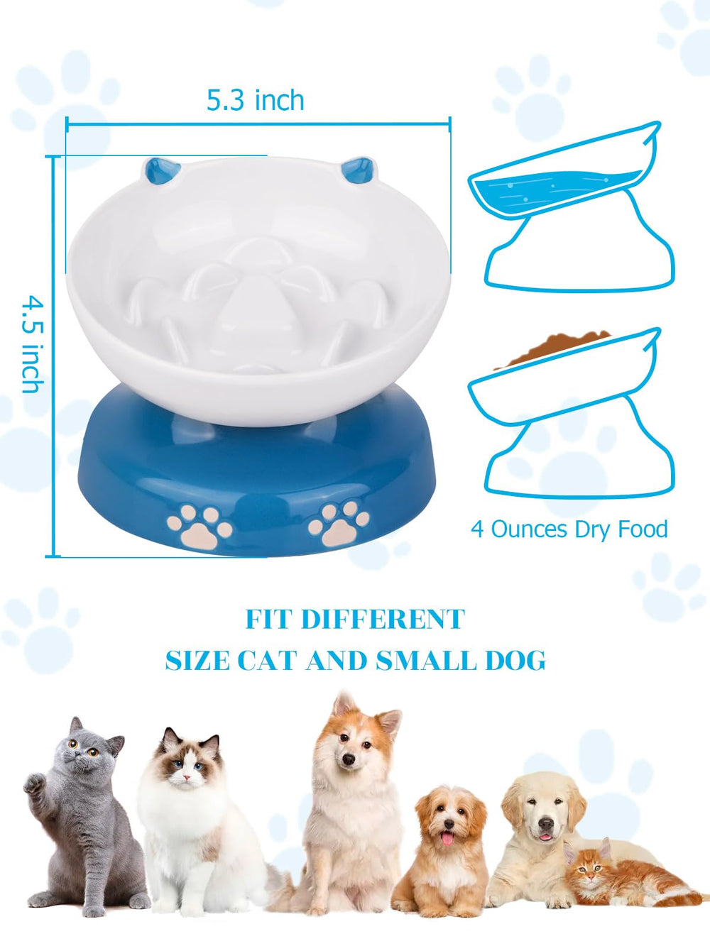 Y YHY raised flower-column design bowl highlights play and food separation