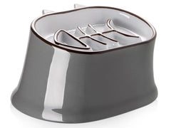 The Y YHY slow feeder cat bowl shows elevated height for comfortable, slower meals.