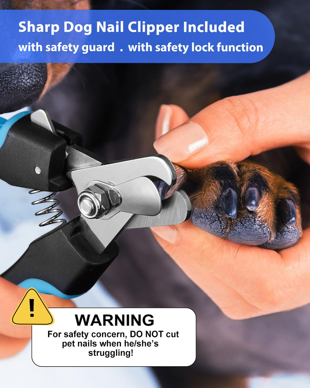 YABIFE dog-nail-grinder light attachment for precise quick-grind visibility.