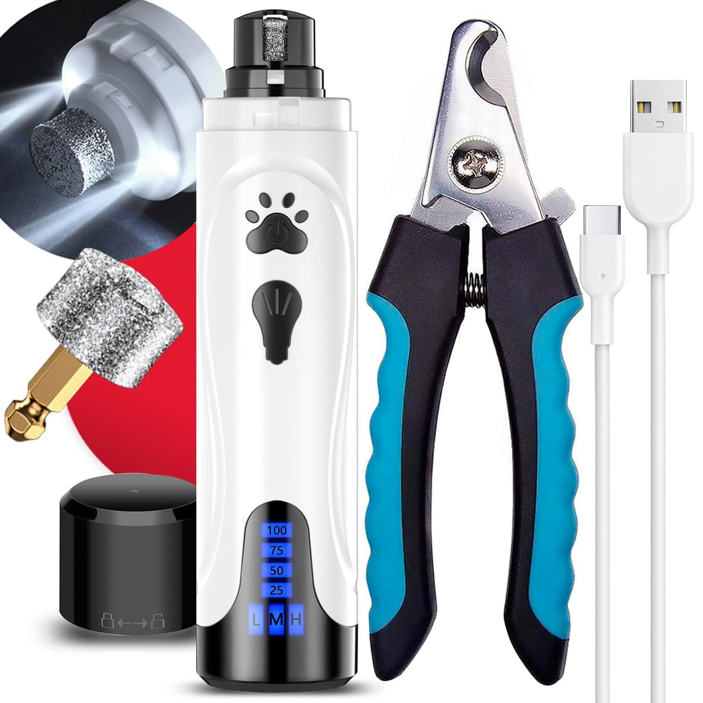 YABIFE dog nail-trimmer-kit-front-view shows a compact at-home grooming solution