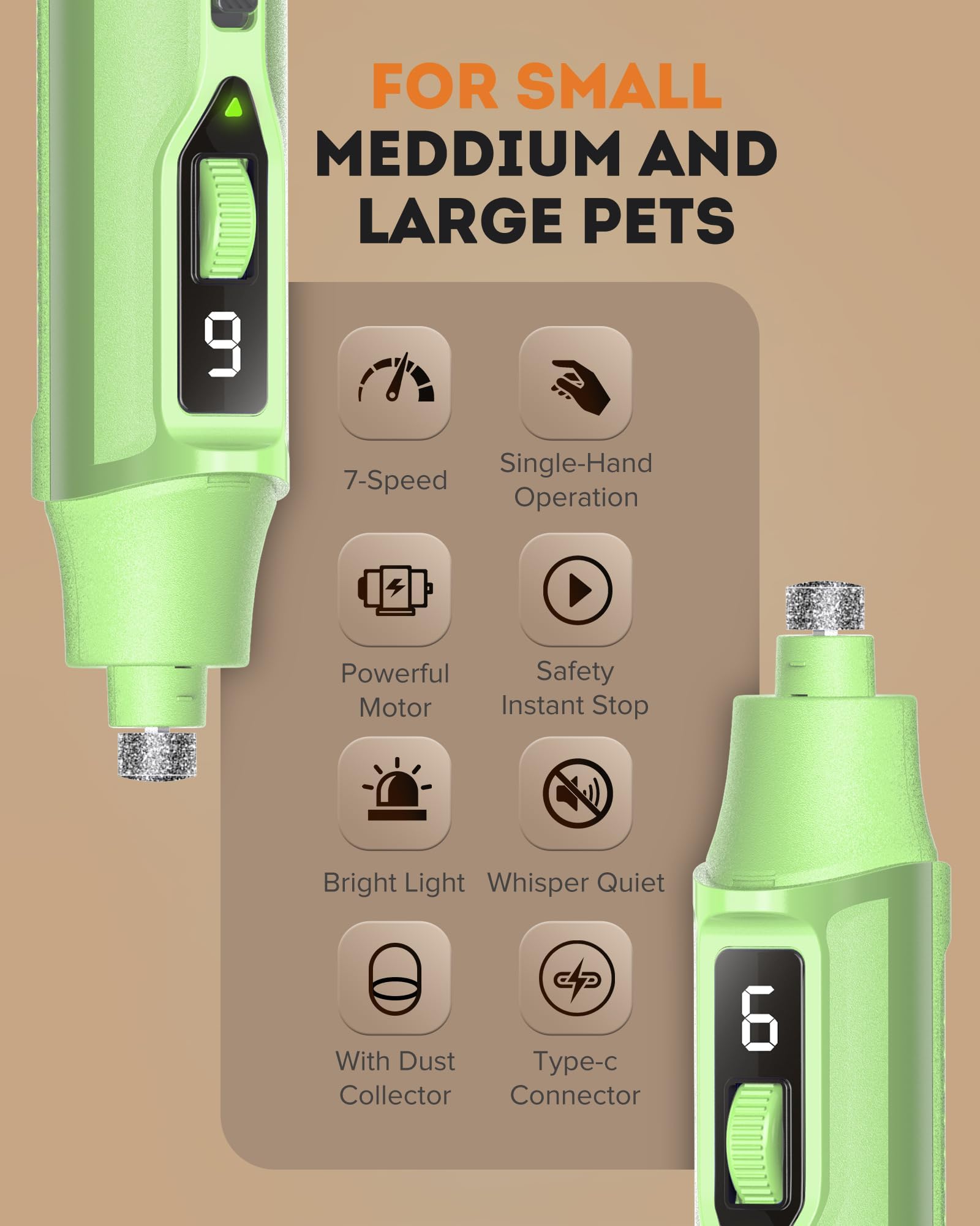 YABIFE dog-nail-trimming-setup demonstrates practical use for dogs of all sizes