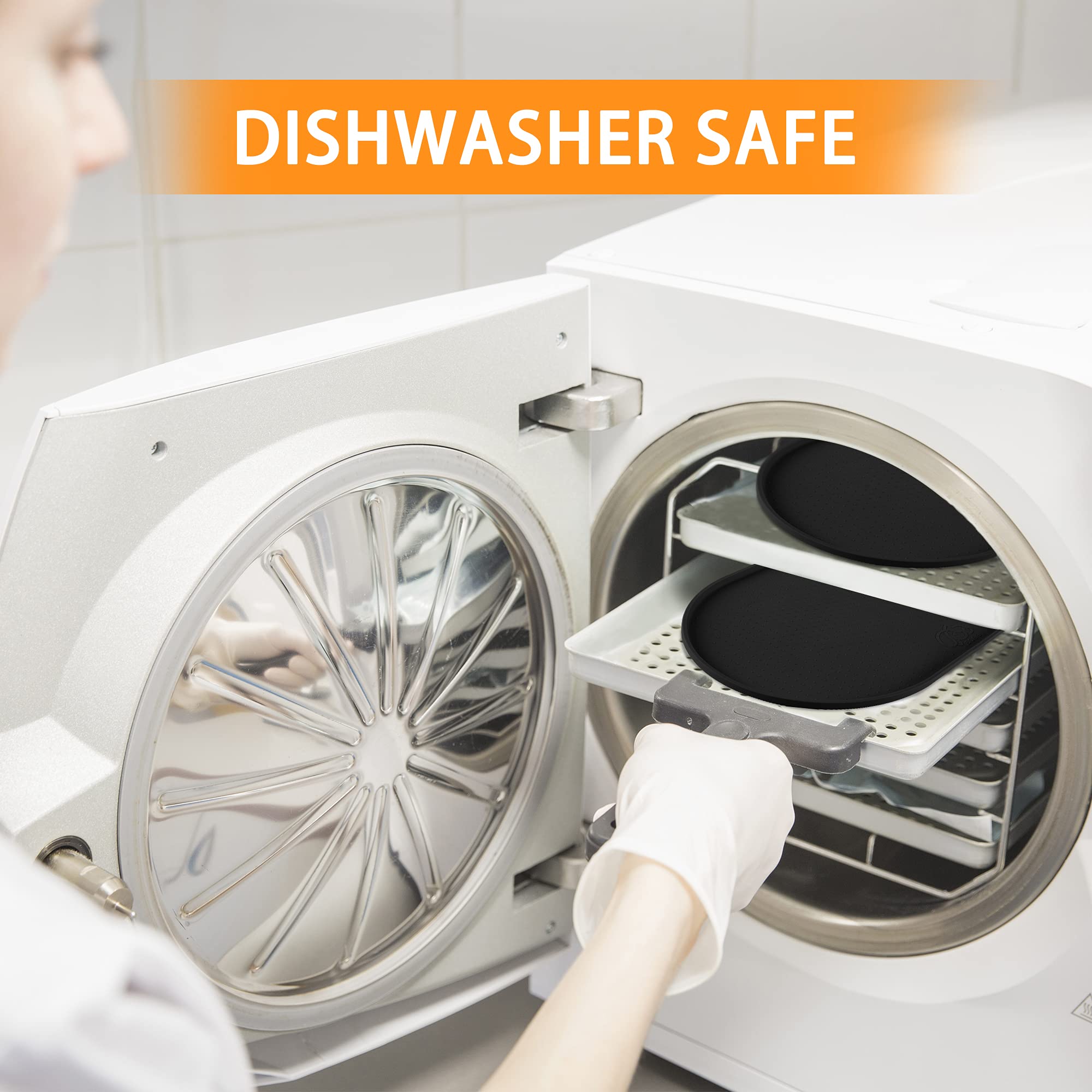 Yacee anti-skid mat holds bowls steady during busy feeding times.