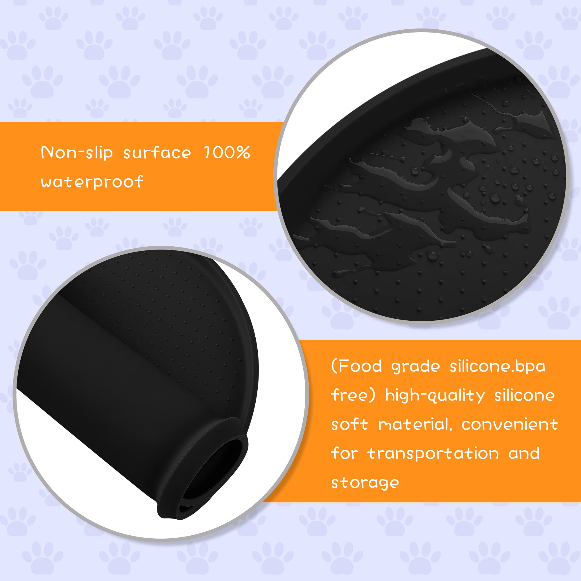 Yacee BPA-free silicone feeding mat offers a safe, odor-resistant surface.