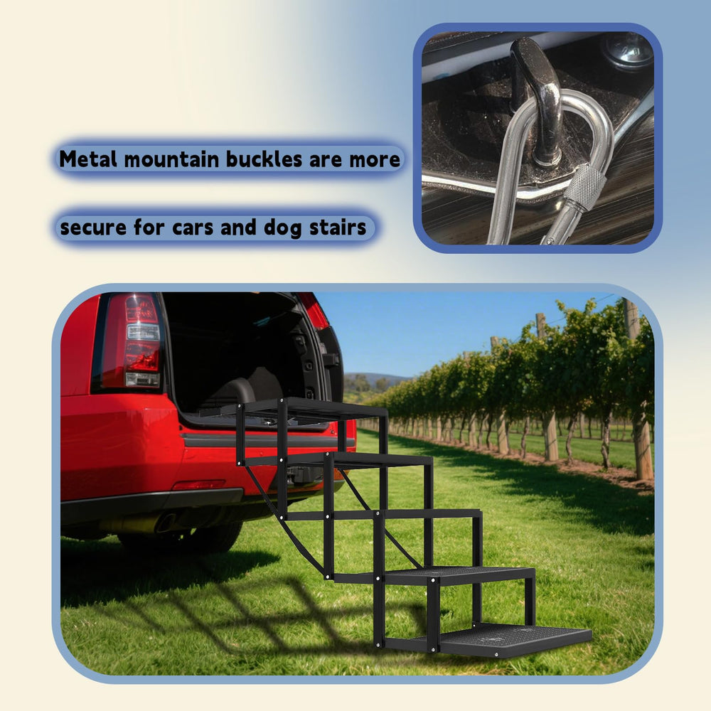 YACONA dog stairs integrated model emphasizes safety and durability.