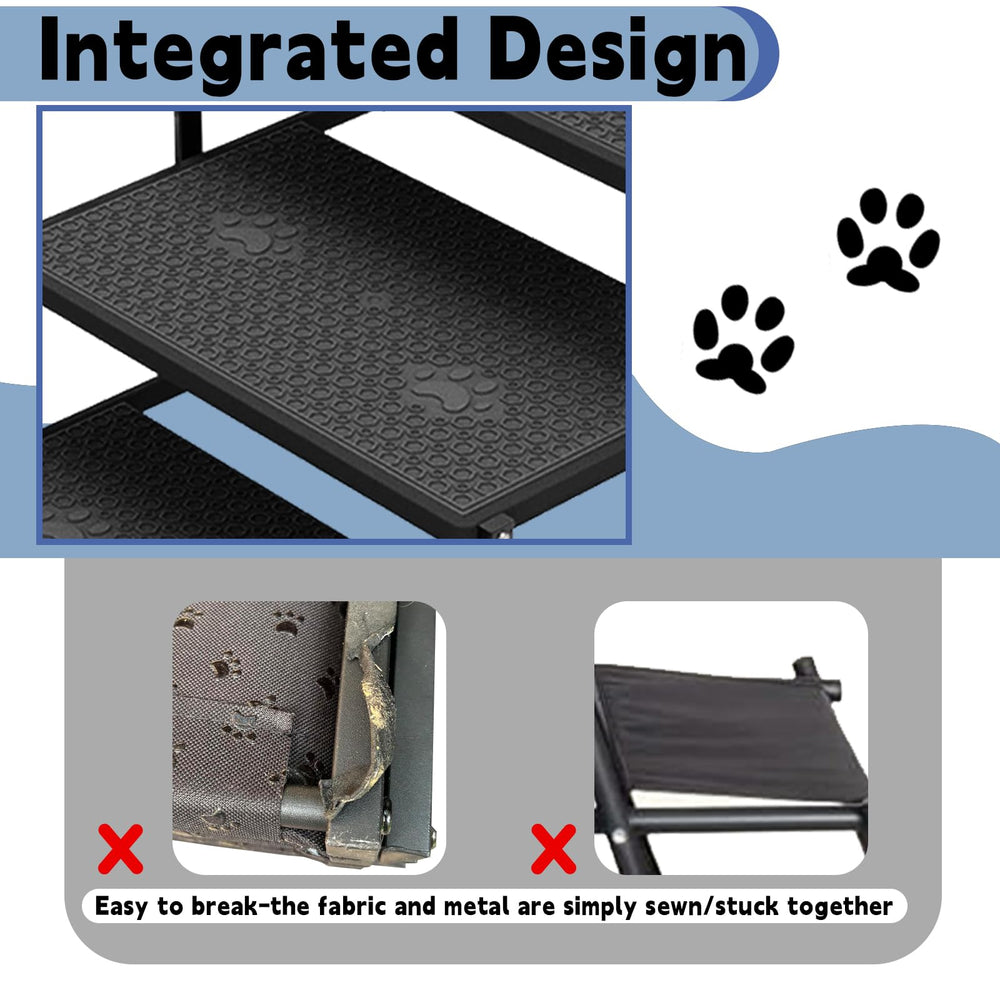 YACONA dog stairs large dog use demonstrates stability for big breeds.