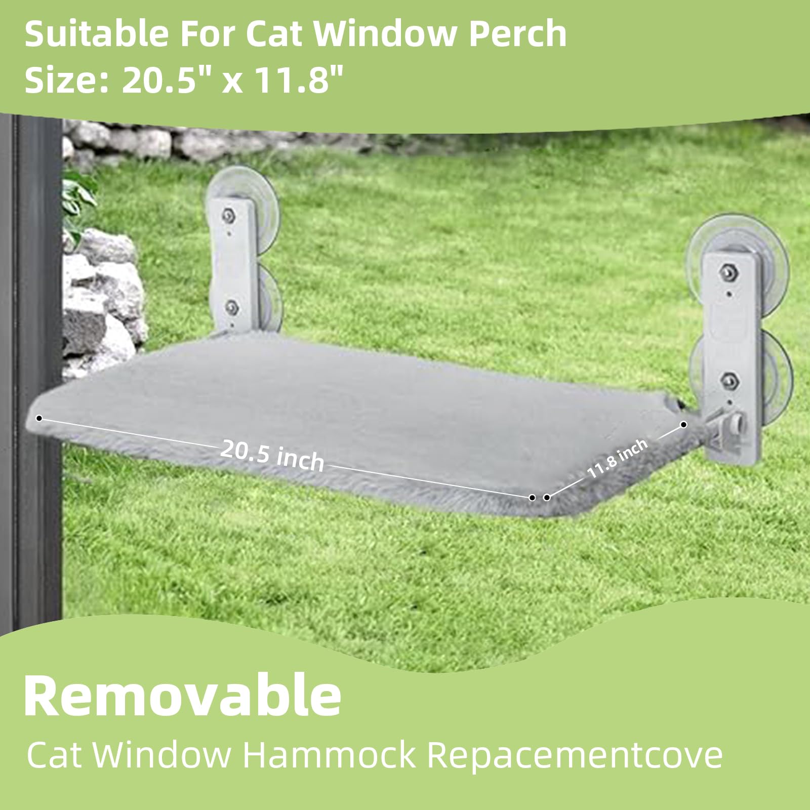 YACVRLT cat window perch cover unfolded showing washable design