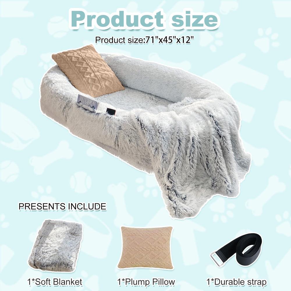 YAEM human dog bed removable cover allows easy machine washing