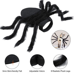 Close-up of Yafeite spider legs made of soft felt, flexible posing