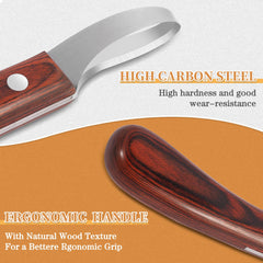 YAHIKI hoof knife sharpener keeps blades ready for clean trims in the field