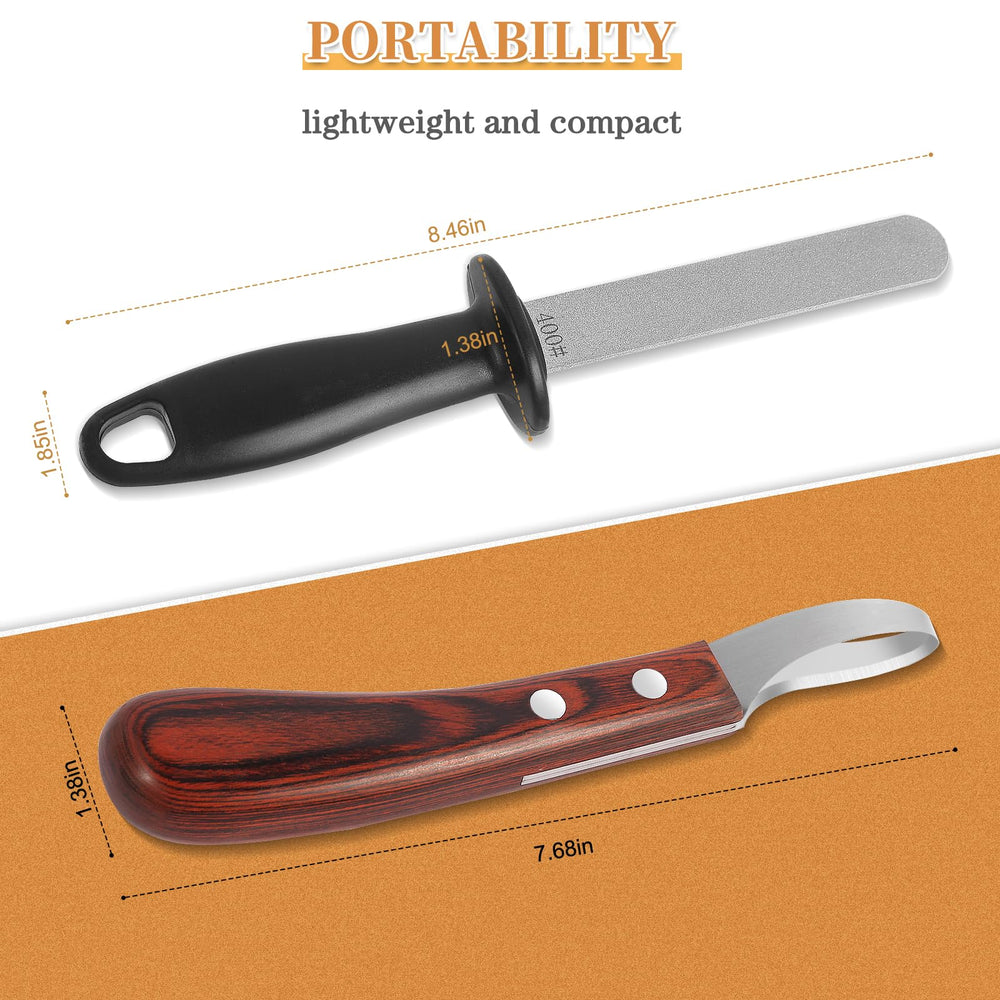 YAHIKI lightweight hoof knife suits mobile farriers who travel between barns
