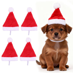 Yahpetes Santa hat for dogs-puppy worn for festive pet photos and cute holiday moments
