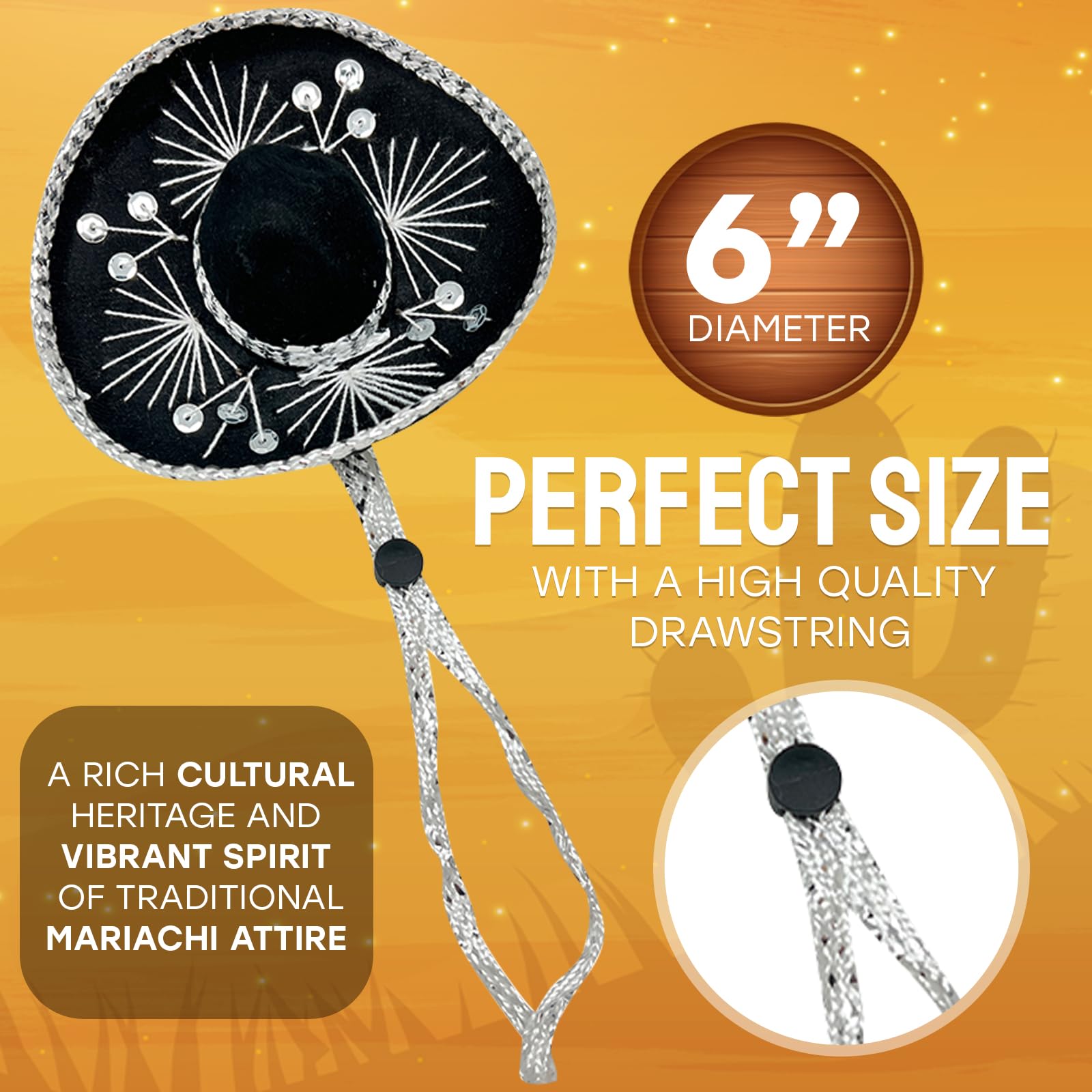 YAJUA fiesta decor mini sombrero for home or office displays