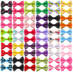 YAKA puppy bow pattern 01 adds adorable style for daily dog walks.