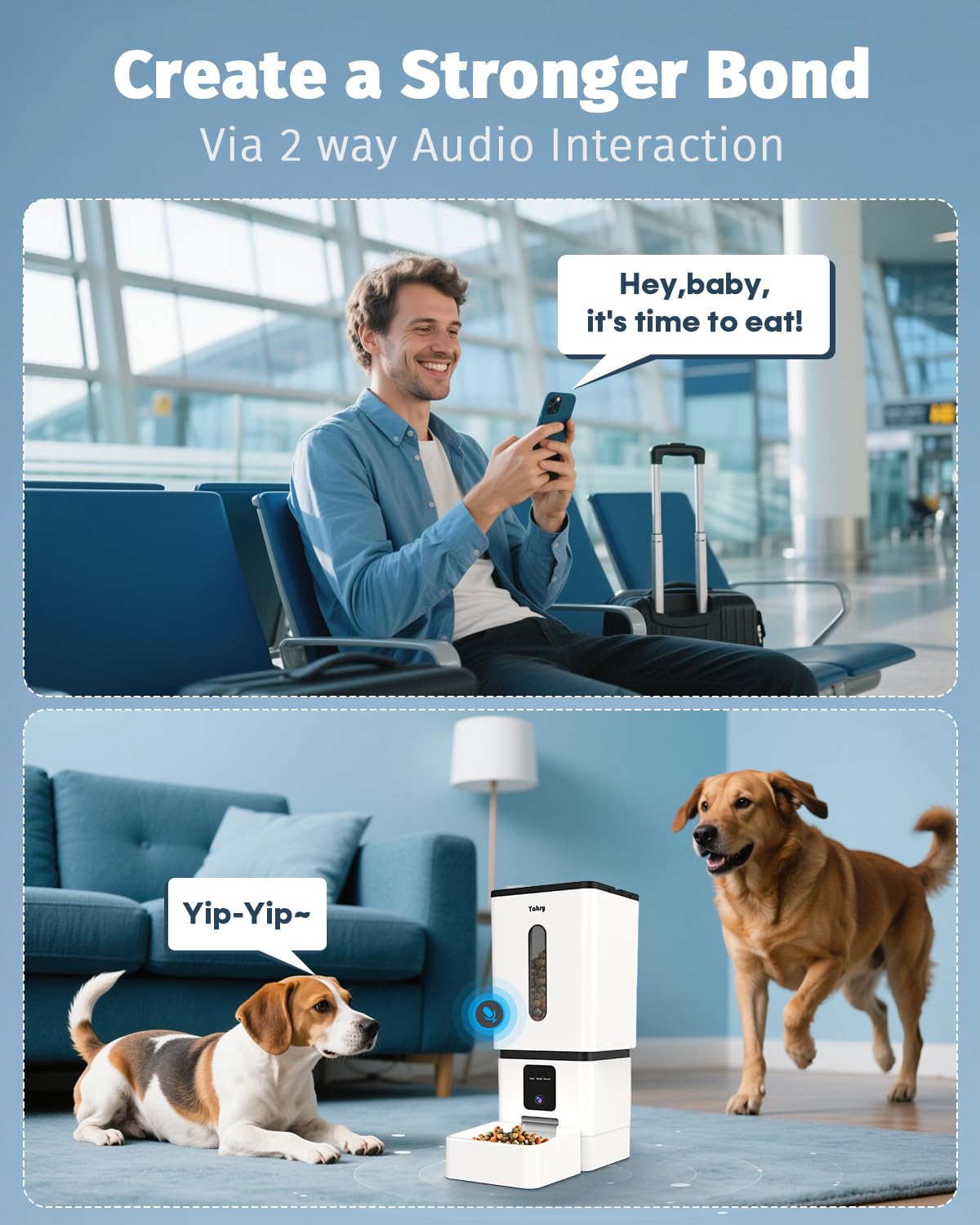 Yakry easy setup and WiFi app integration supports stable connections