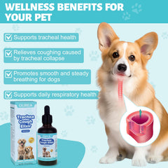 Yakucho small dog using elixir during play shows calm, clearer breathing