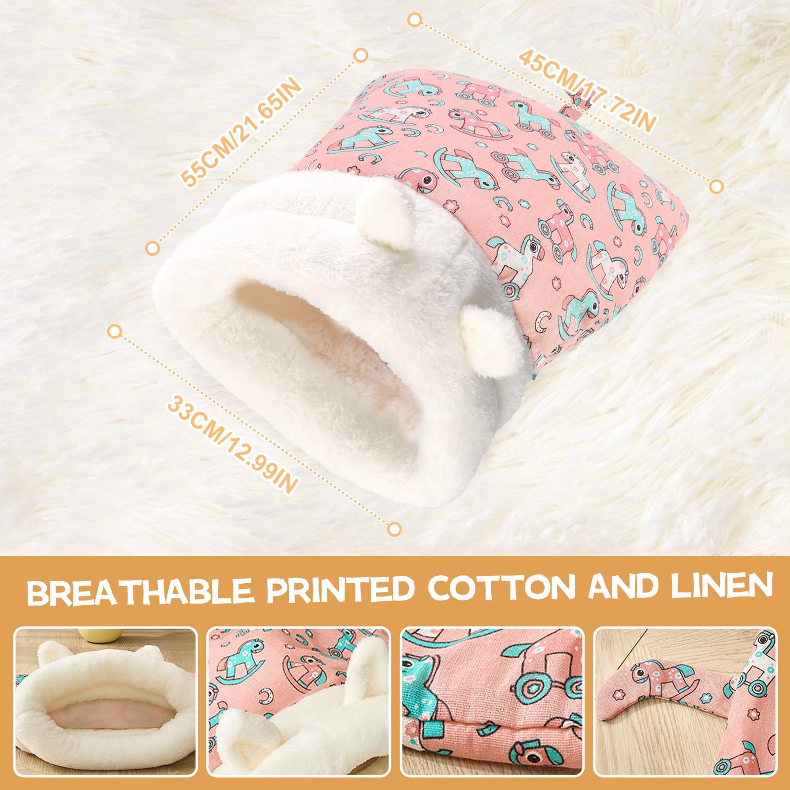 Yalemie Cartoon horse pattern with cat tail adds playful home decor.