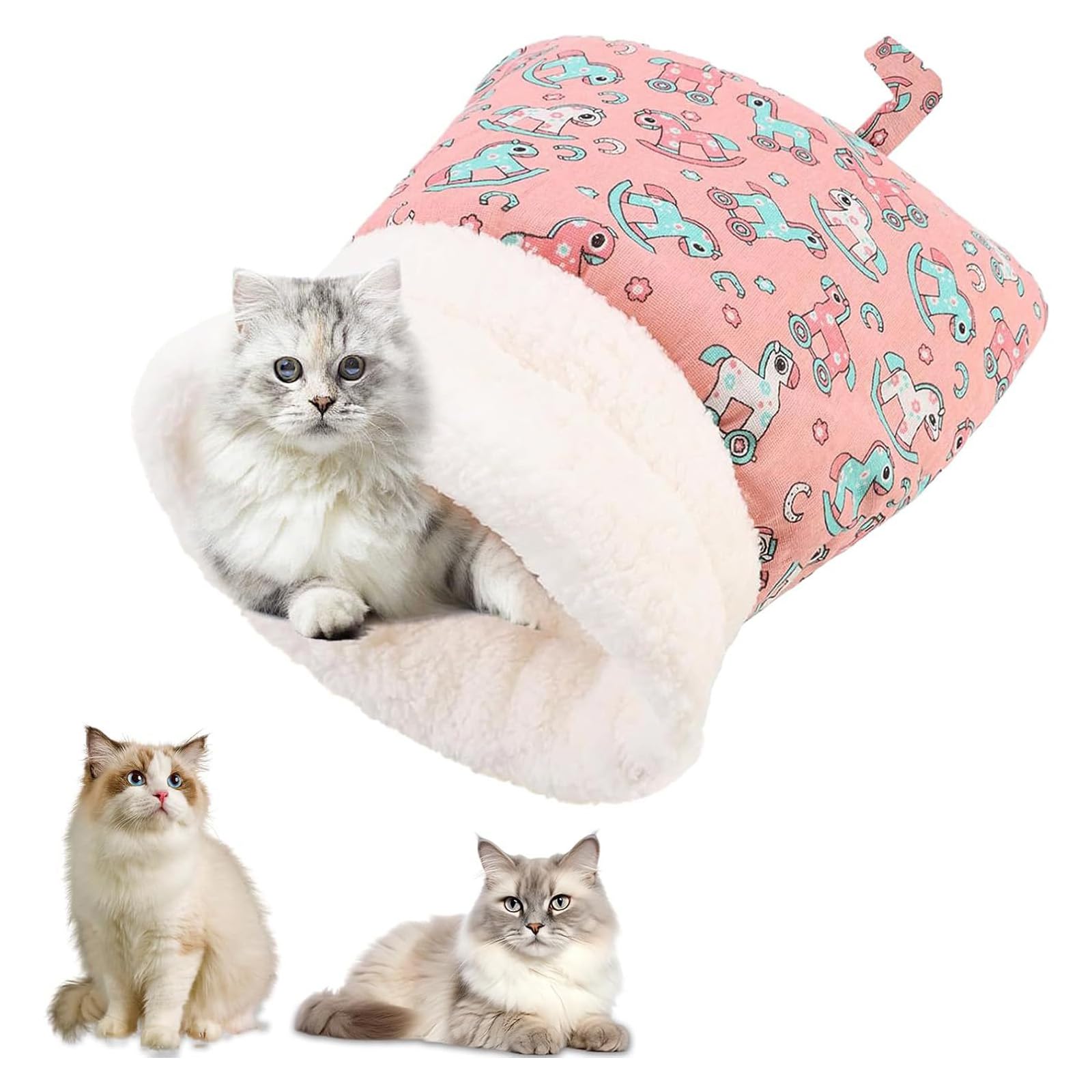 Yalemie Pet Nest with semi-enclosed design for cozy privacy.