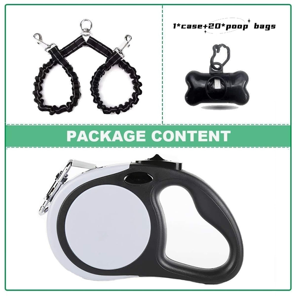 YaLunpc elastic leash with 360° swivel prevents tangling during walks