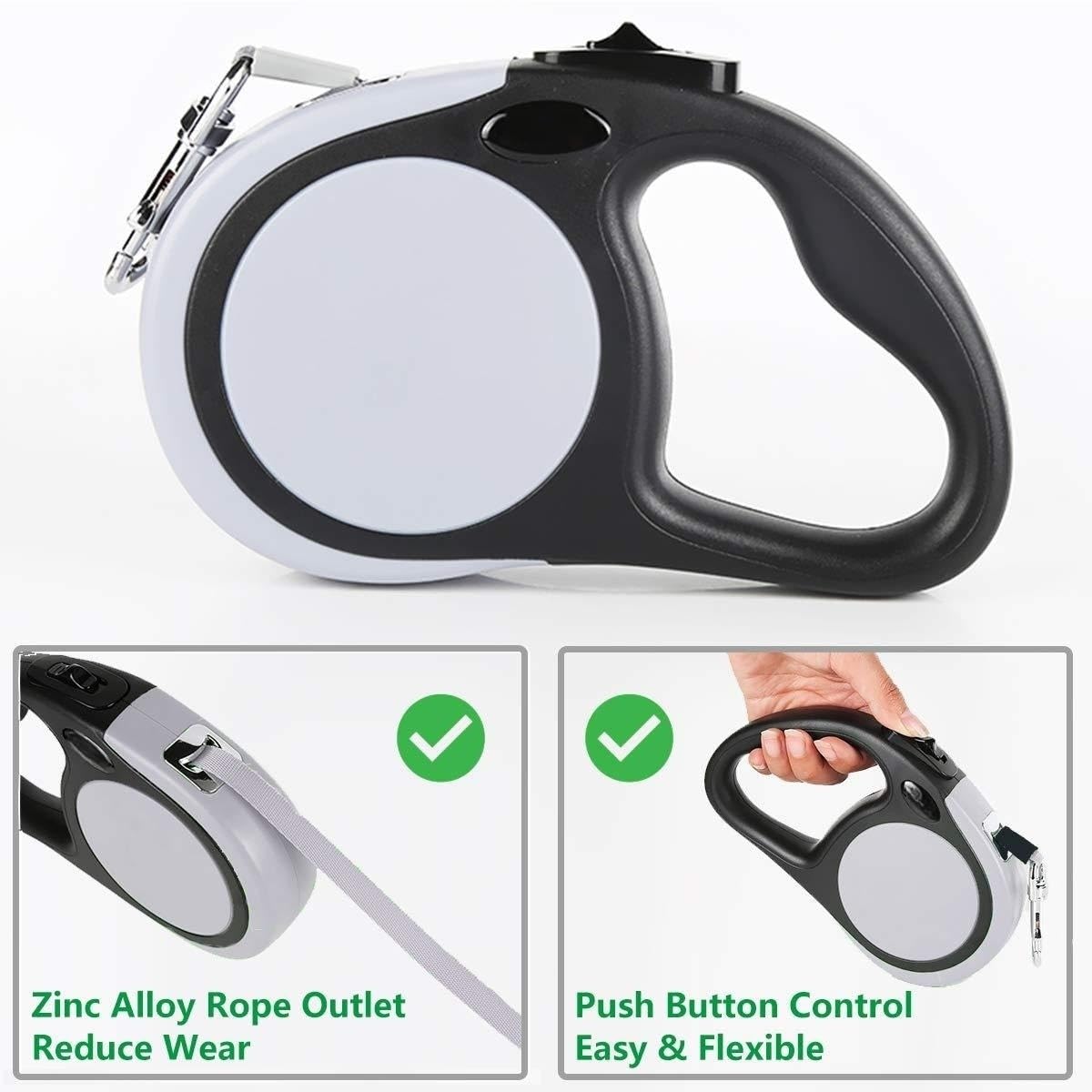 YaLunpc extendable 16 ft leash enables flexible two-dog play with control