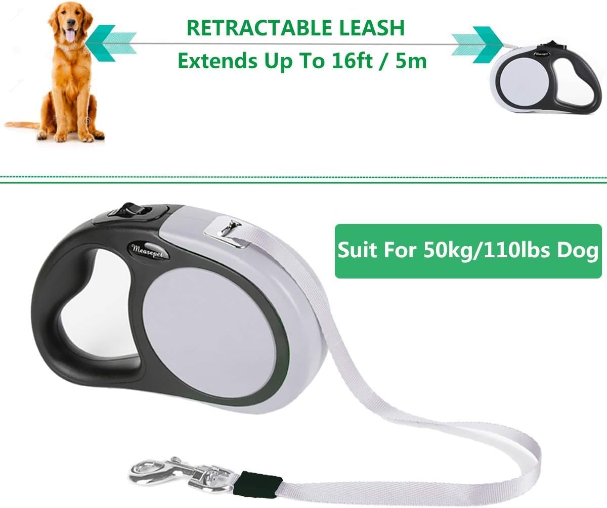 YaLunpc gray leash features non-slip grip for comfortable handling