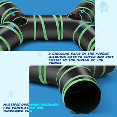 YAMI cat tunnel includes storage bag for easy transport and storage.