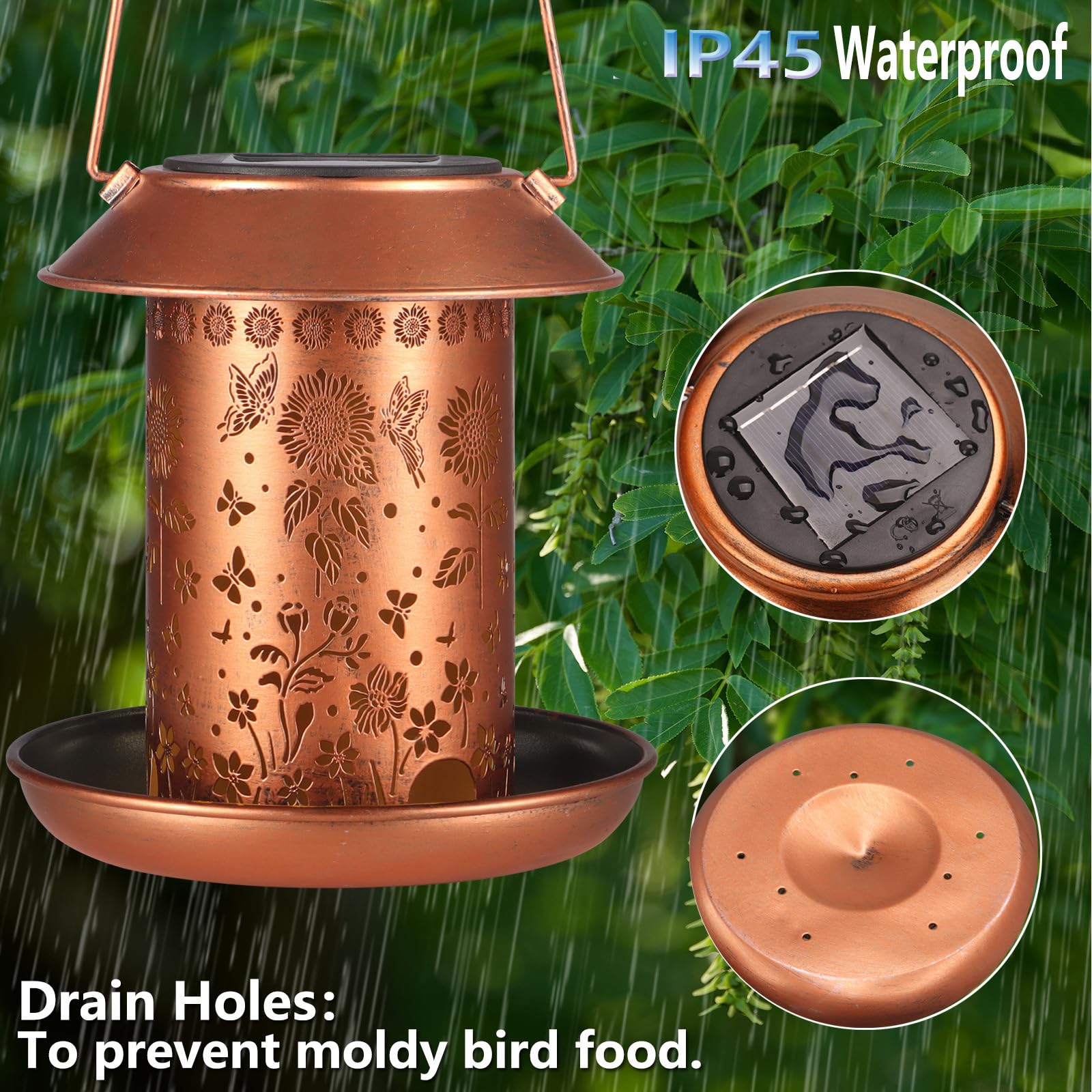 Yamodoor birds at feeder, attracting garden birds for natural wildlife viewing.