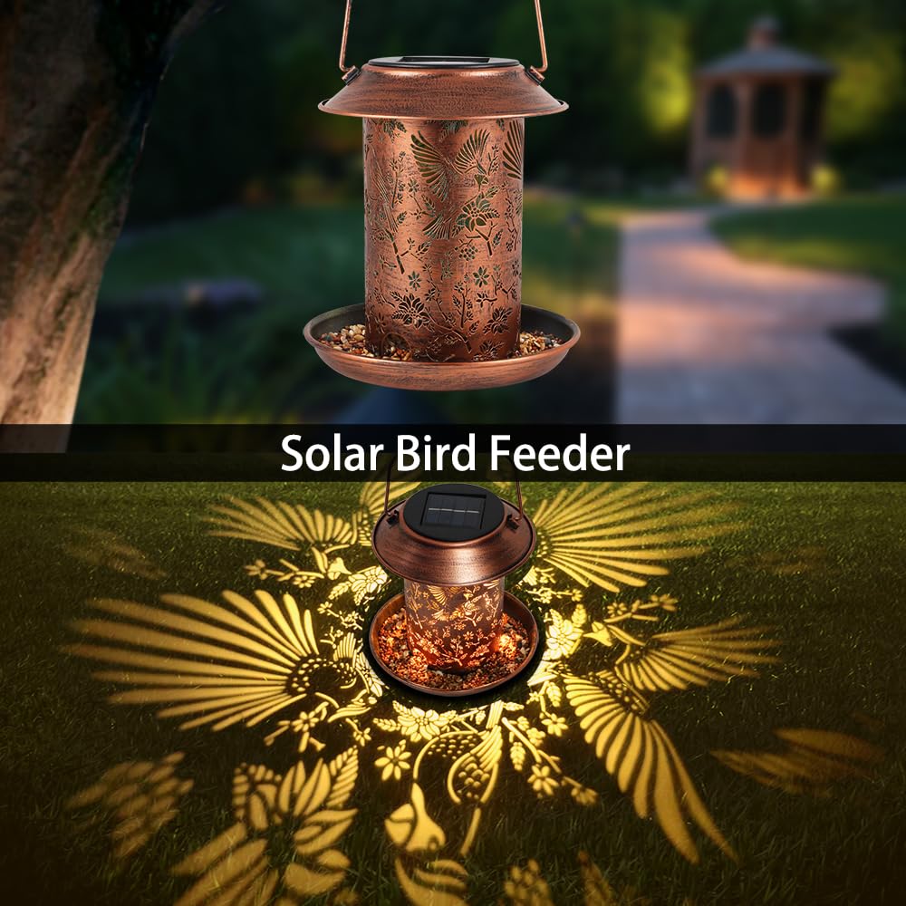 Yamodoor cardinal solar-lantern closeup highlights durable weatherproof metal for outdoor use