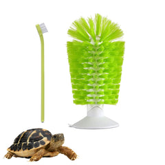 YANCONGLIDEYAN turtle brush suction cup on tank for easy shell cleaning
