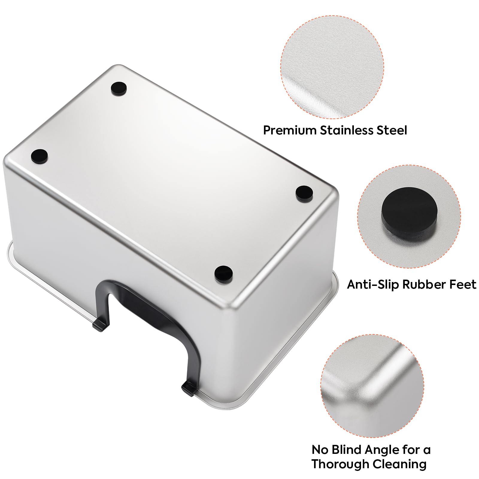 Yangbaga non-slip base provides stable footing on slippery floors.