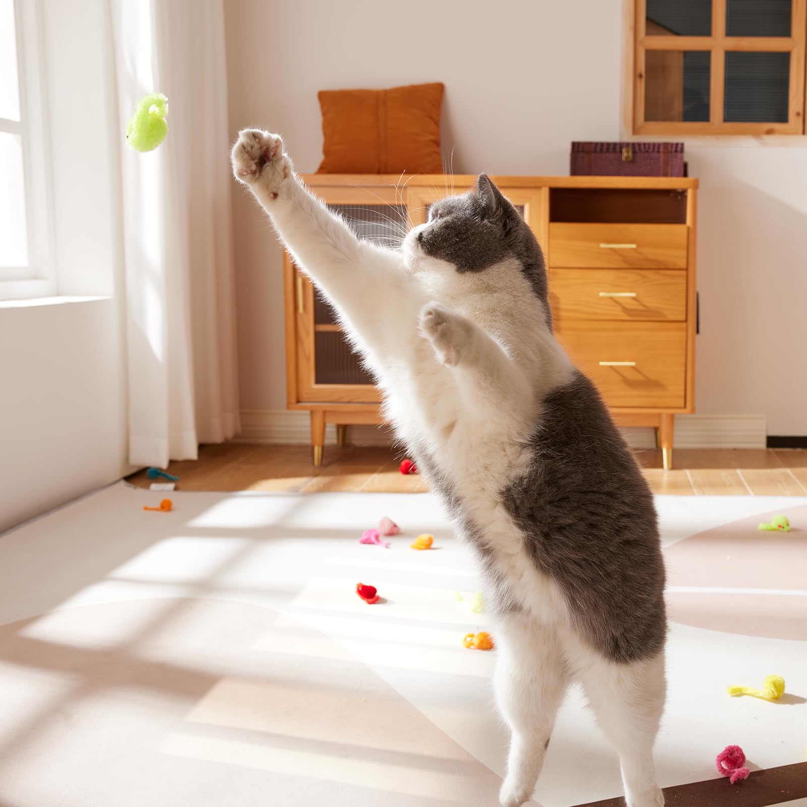 Yangbaga Mice Rattle color variety sparks interactive games and chasing